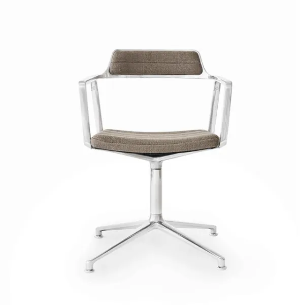 Vipp 452 Swivel Snurrstol Mörksand/Aluminium