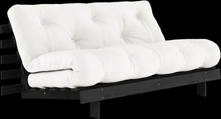 Karup Design Roots Bäddsoffa med Roots Madrass 160x200 Natural/Svartlackerad