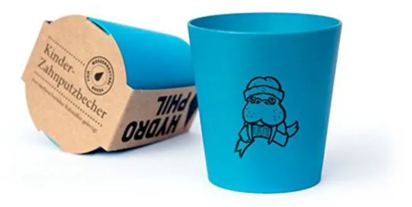 Organic Beauty Tandborstmugg Blå Hydrophil (1 st)