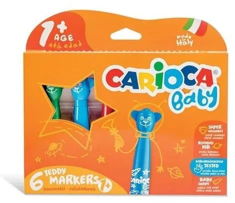 Carioca - Marker m/babyhandtag (6st) (809409)